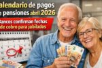 Calendario de pagos de pensiones abril 2026: bancos confirman fechas de cobro para jubilados