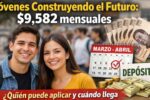 Jóvenes Construyendo el Futuro: $9,582 mensuales, quién puede aplicar y cuándo llega el depósito de marzo–abril
