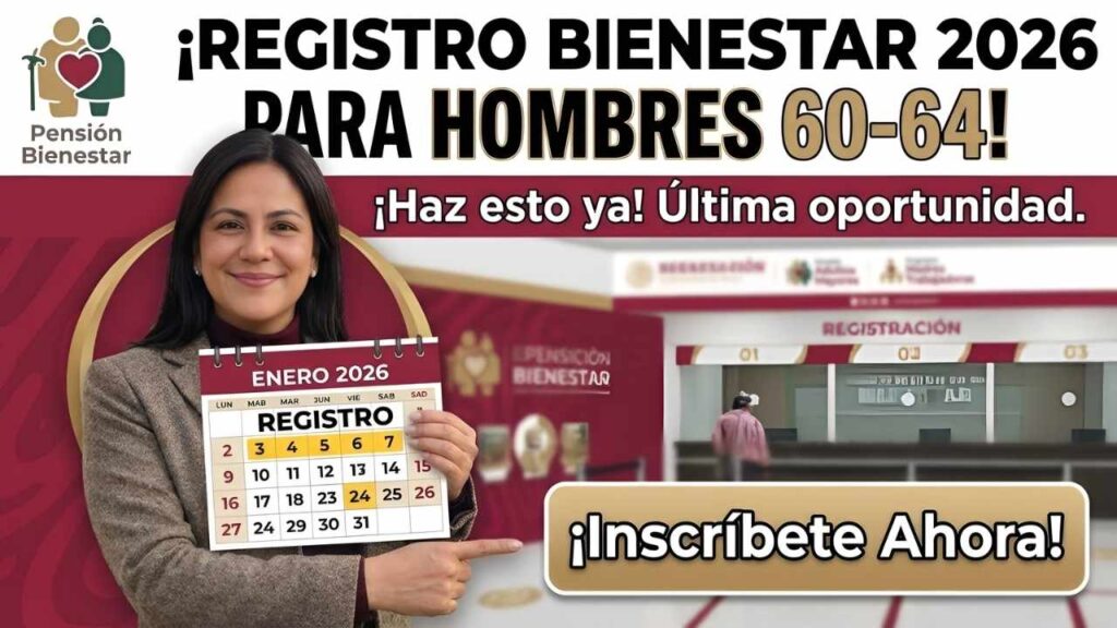 Pensión Hombres Bienestar 2026: registro y requisitos para recibir pago de $18,000