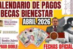 Becas Benito Juárez abril 2026: $1,920 para estudiantes, pasos de inscripción y calendario oficial de pagos