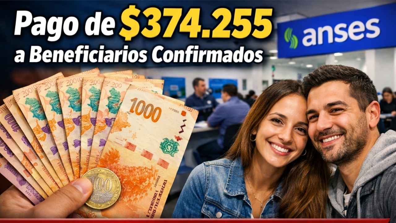 Pago de $374.255 a Beneficiarios Confirmados Según Calendario Oficial: ANSES Abril 2026