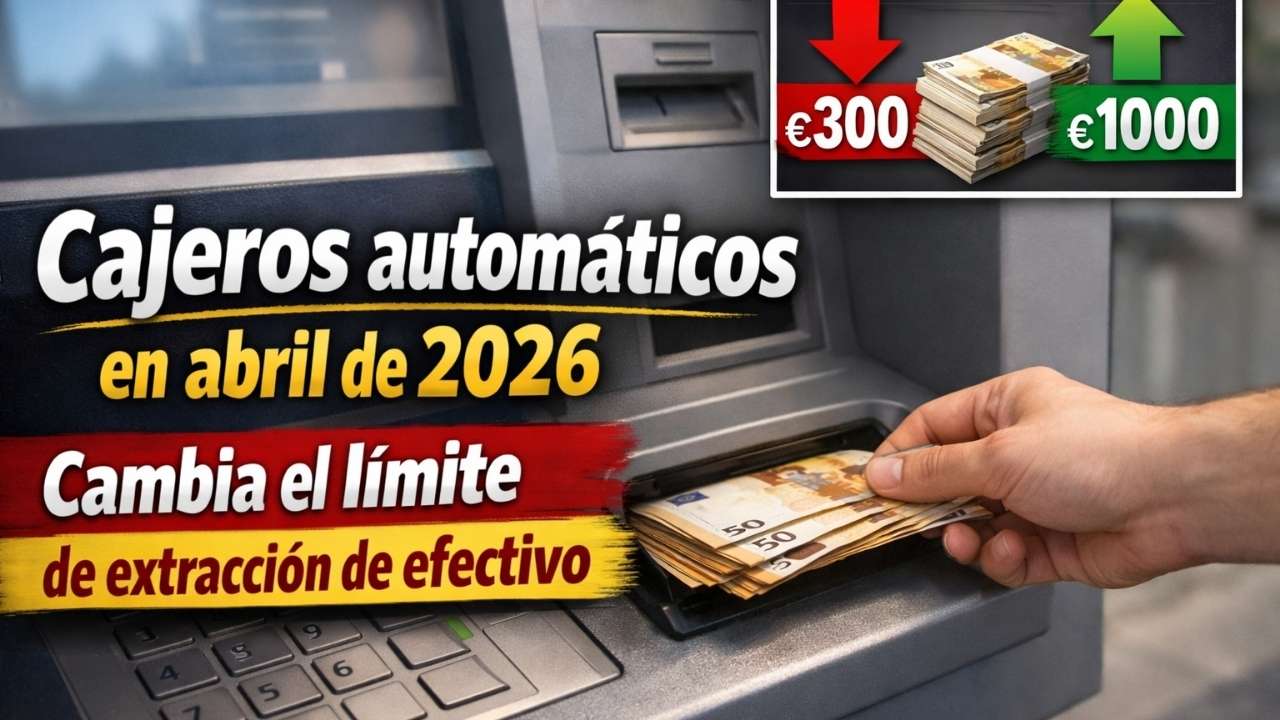 Cajeros automáticos en abril de 2026: cambia el límite de extracción de efectivo
