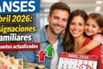 ANSES abril 2026: Asignaciones Familiares y montos actualizados