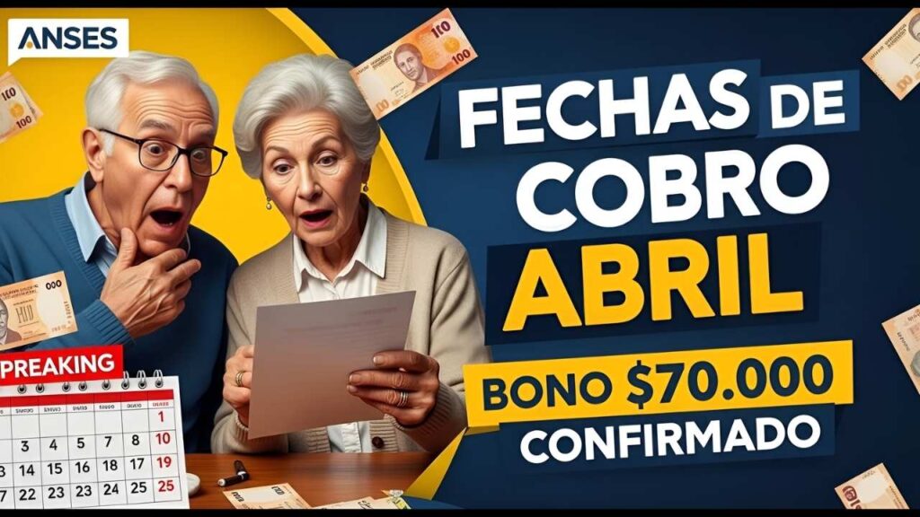 Jubilación mínima ANSES: $380.319 + bono $70.000, cómo cobrar en abril 2026 por DNI