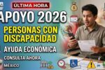 Ayuda económica para personas con discapacidad en México: monto de $2,950 y fechas de entrega marzo–abril 2026