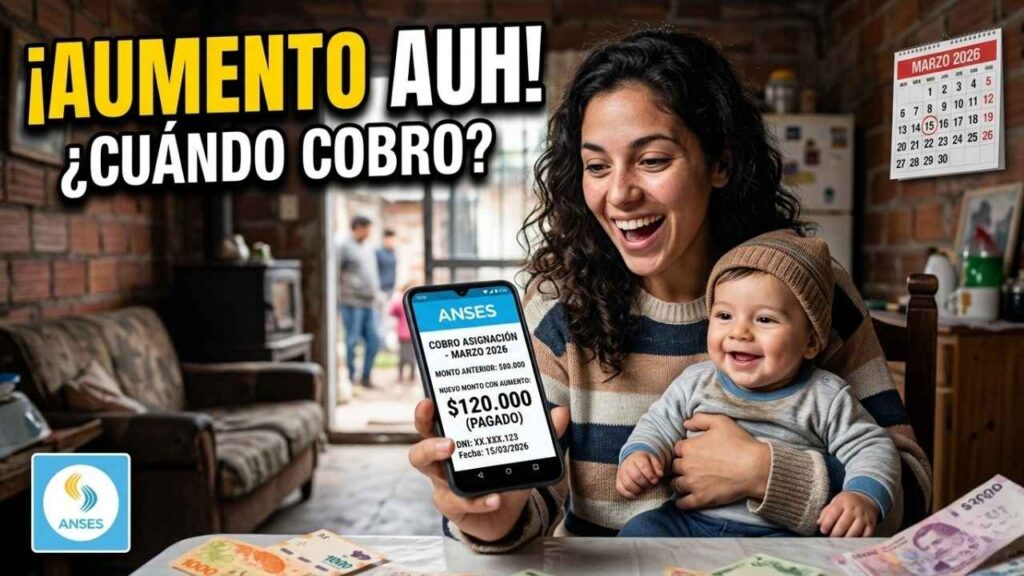 ANSES Argentina marzo 2026: AUH y asignaciones familiares con aumento, quién cobra y cuándo