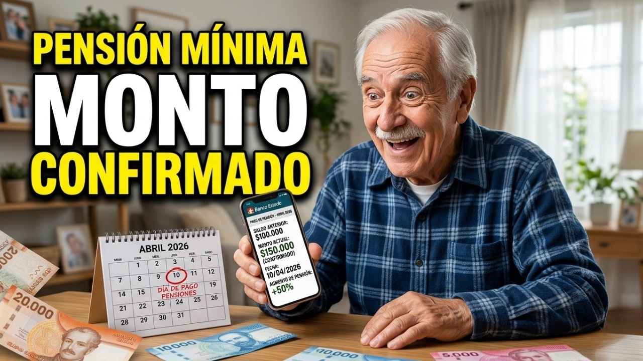 pensión mínima abril 2026 – montos confirmados, beneficiarios y calendario oficial de cobro