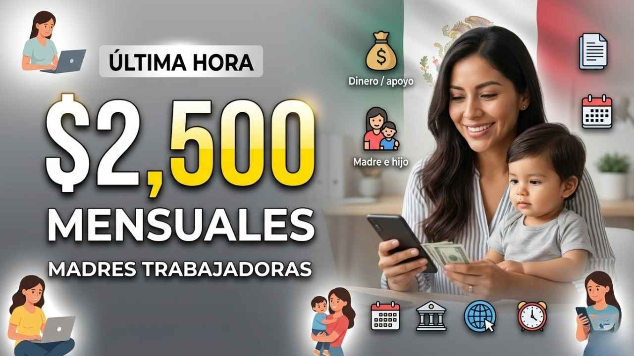 Apoyo a madres trabajadoras $2,500 mensuales, cómo registrarse y cuándo llega el pago en marzo
