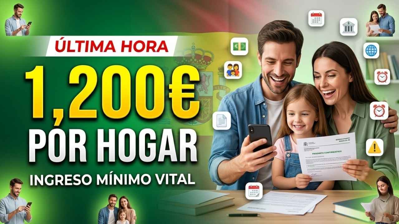 Ingreso Mínimo Vital hasta 1,200€ por hogar, pasos para reclamar y cuándo se acredita en marzo 2026