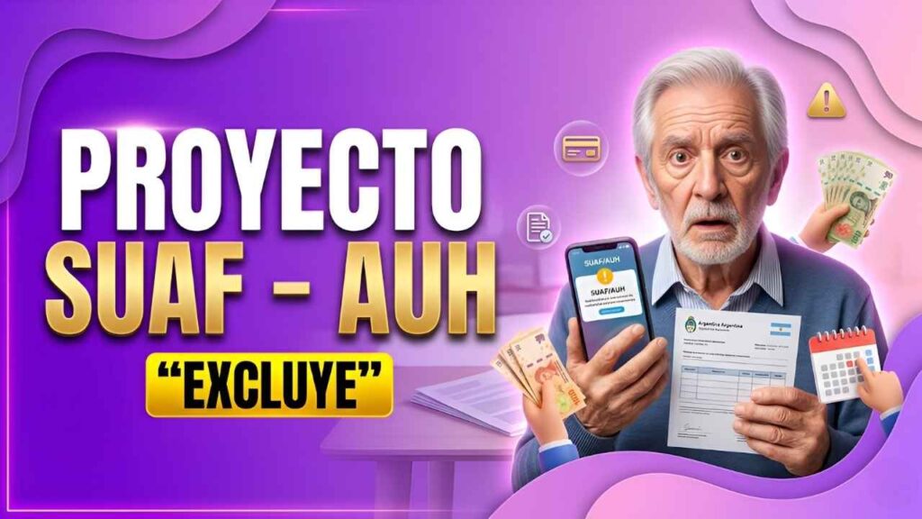 Proyecto para igualar SUAF con AUH excluye la Tarjeta Alimentar